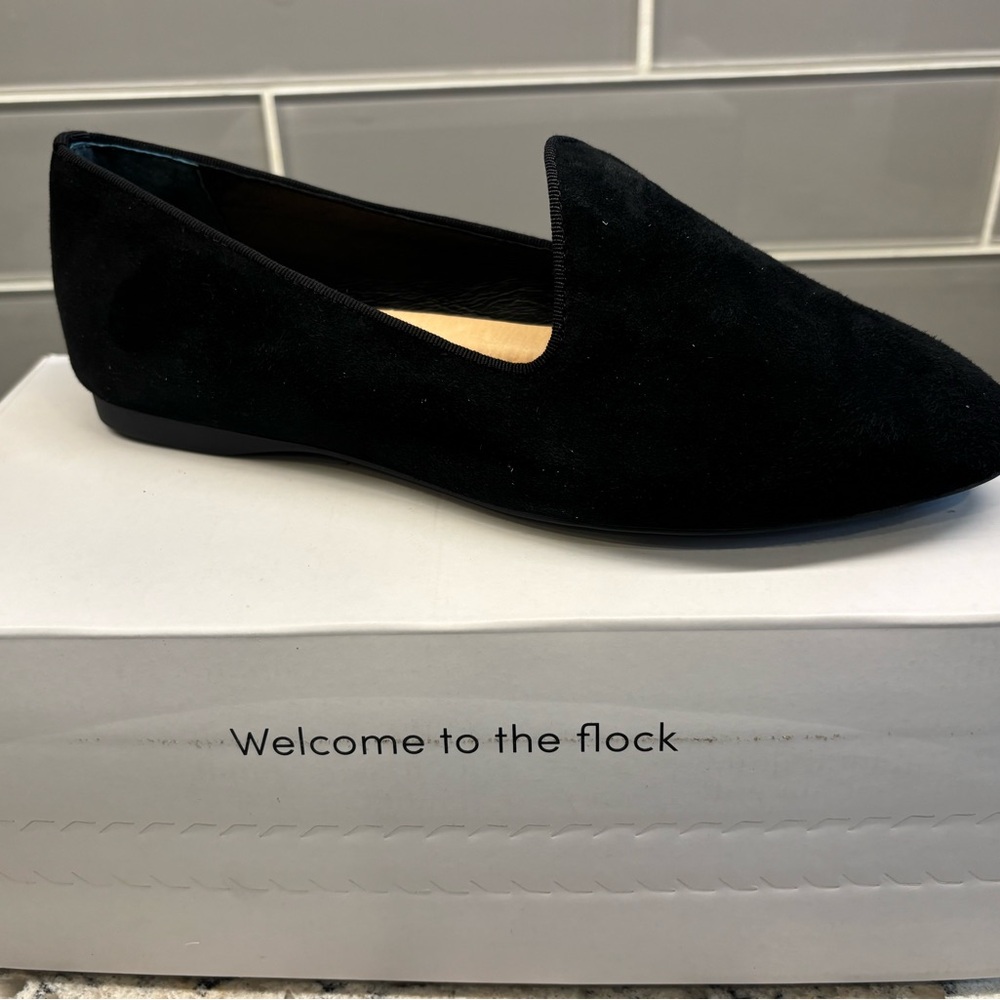 Black Suede Women's Loafers